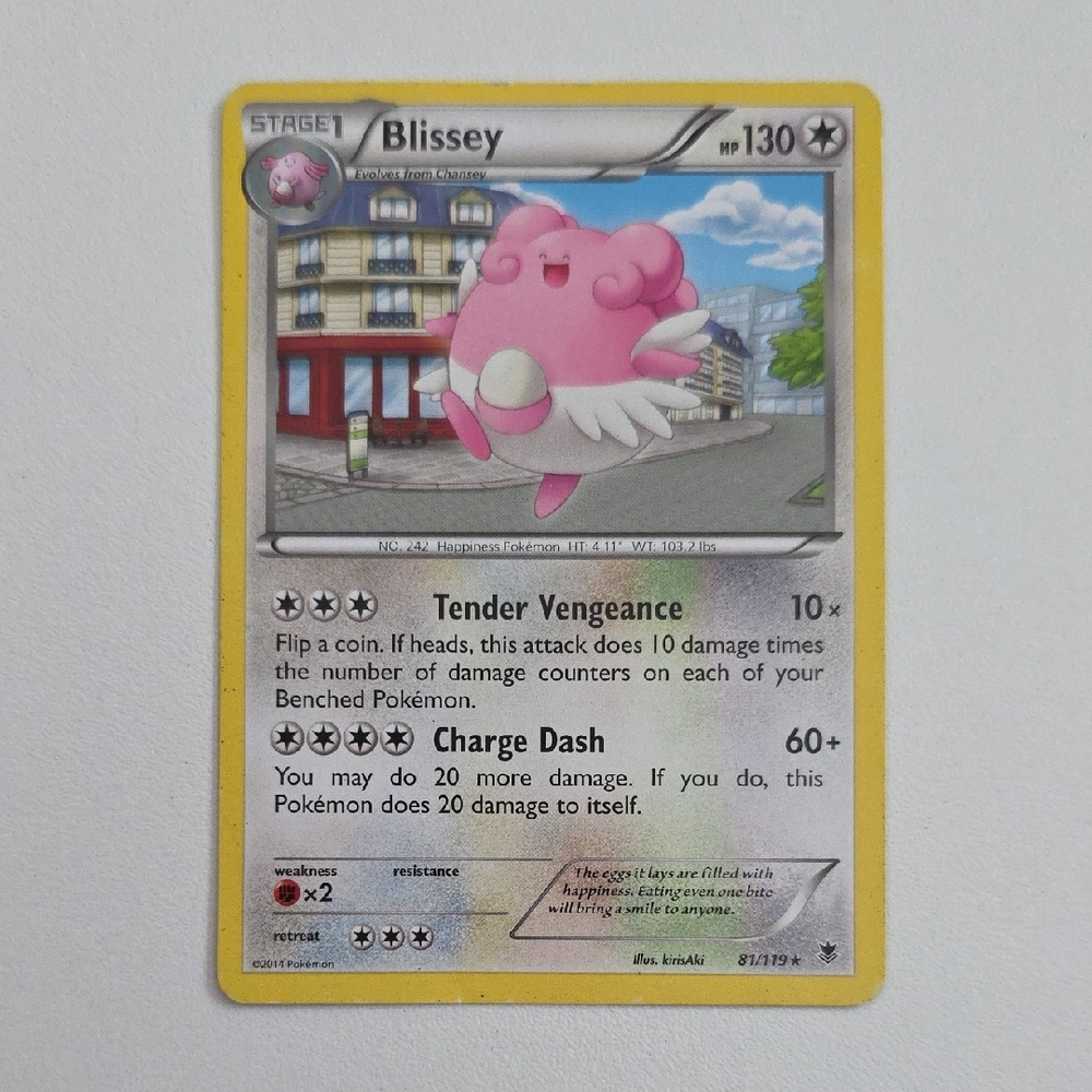 Pokemon Blissey Trading Card